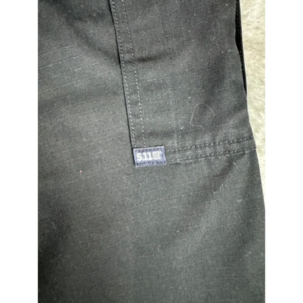 5.11 Tactical Cargo Pants Mens‎ Large Black Ripstop Utility Work Trousers 35-39W